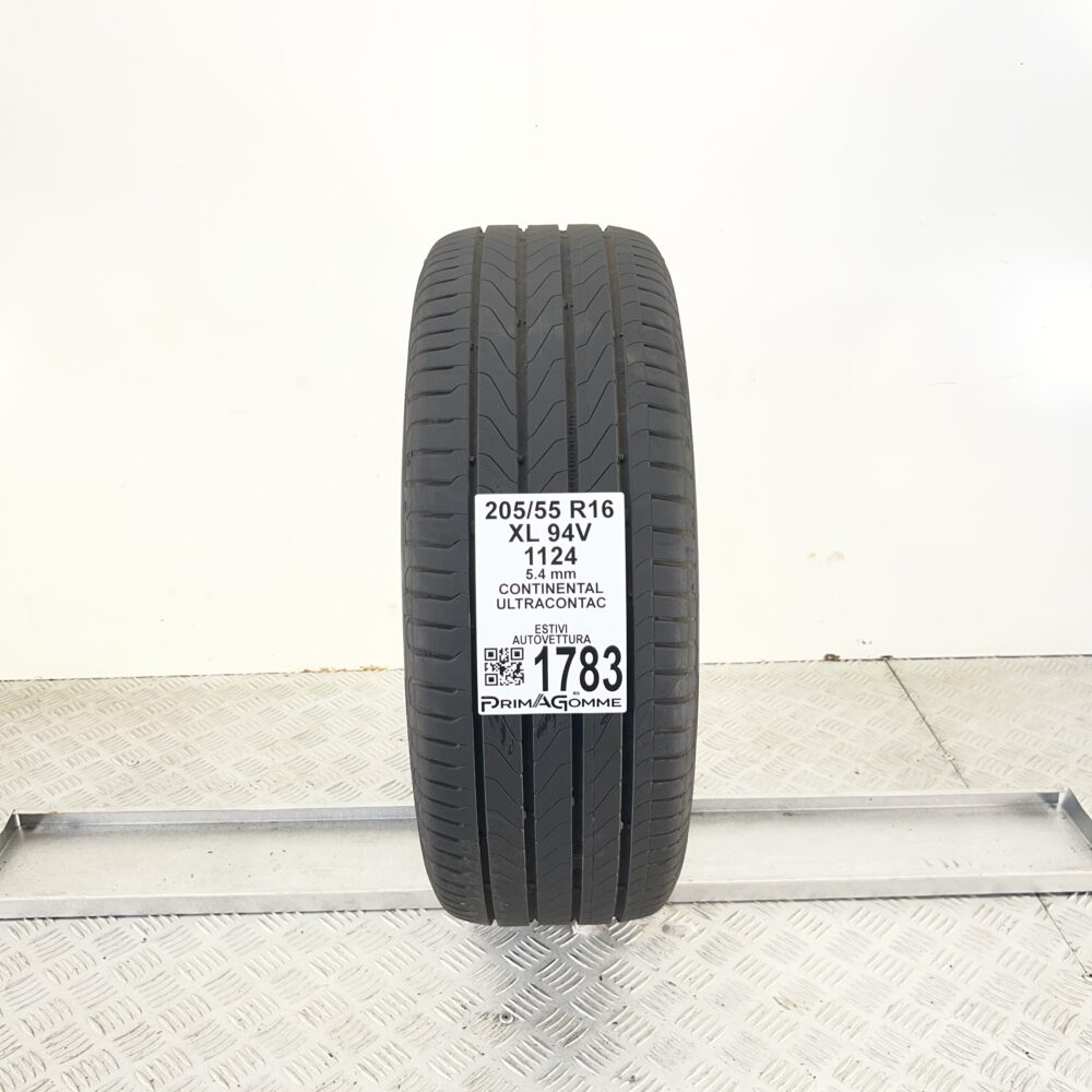 Pneumatico Usato 205 55 R16 XL 94V Continental UltraContact 77% Estivo