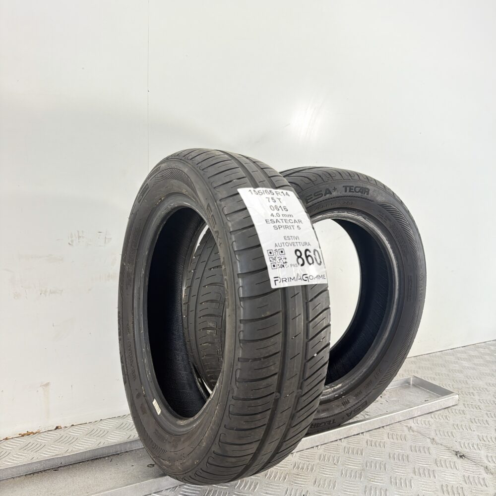 Gomme Usate 155 65 R14 75T Esatecar Spirit 5 Estive - immagine 4