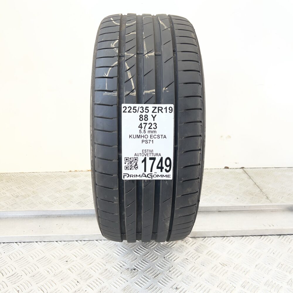 Pneumatico Usato 225 35 ZR19 88Y Kumho Ecsta PS71 79% Estivo