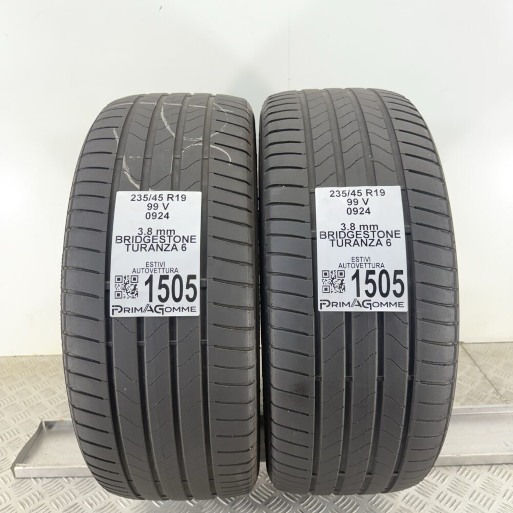 Gomme Usate 235 45 R19 99V Bridgestone Turanza 6 Estive