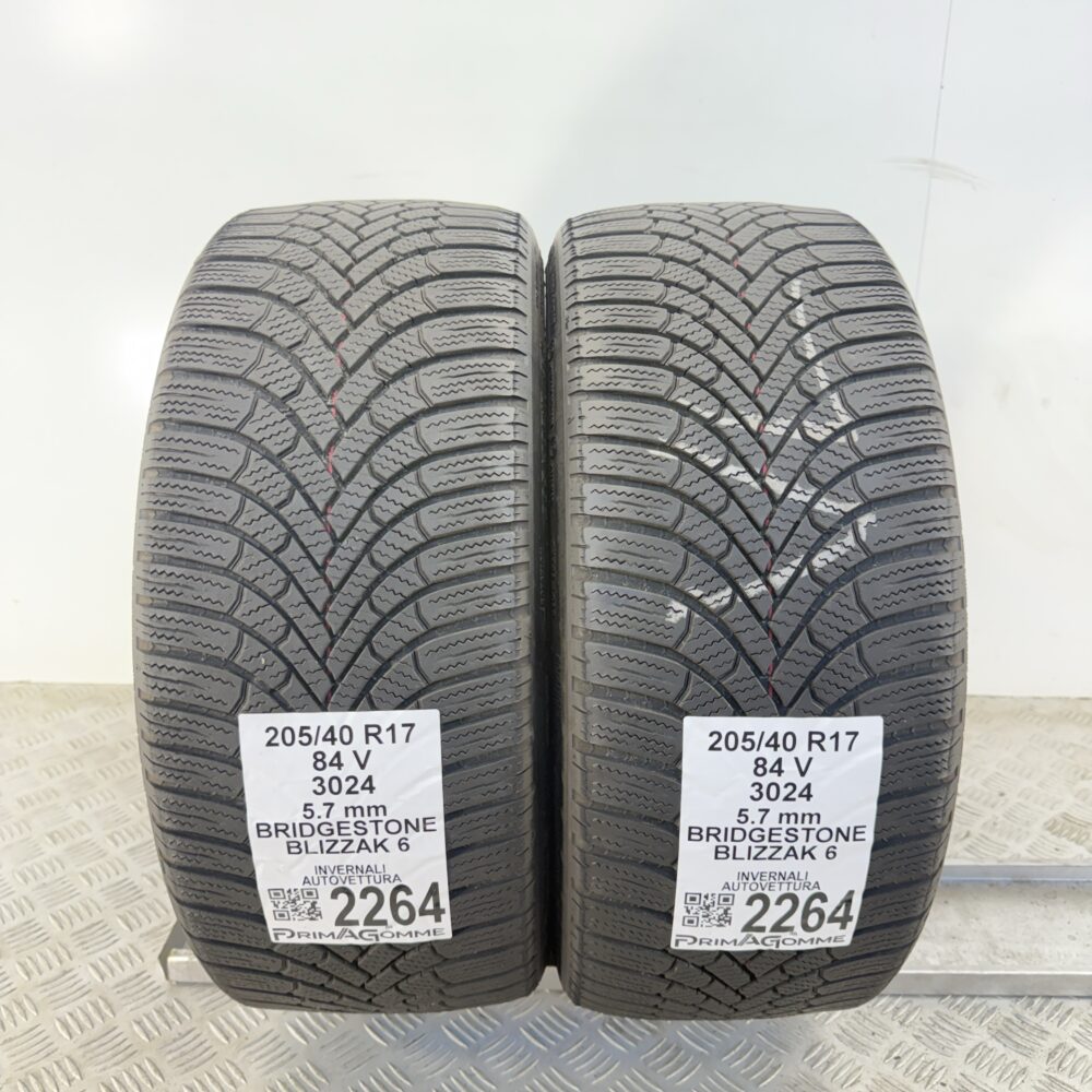 Gomme Usate 205 40 R17 84V Bridgestone Blizzak 6 81% Invernali - immagine 4