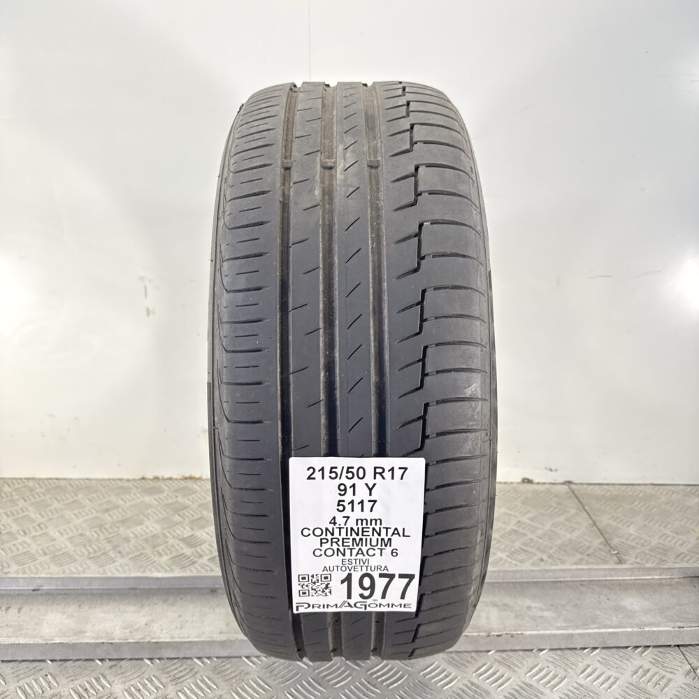 Pneumatico Usato 215 50 R17 91Y Continental Premium Contact 6 Estivo
