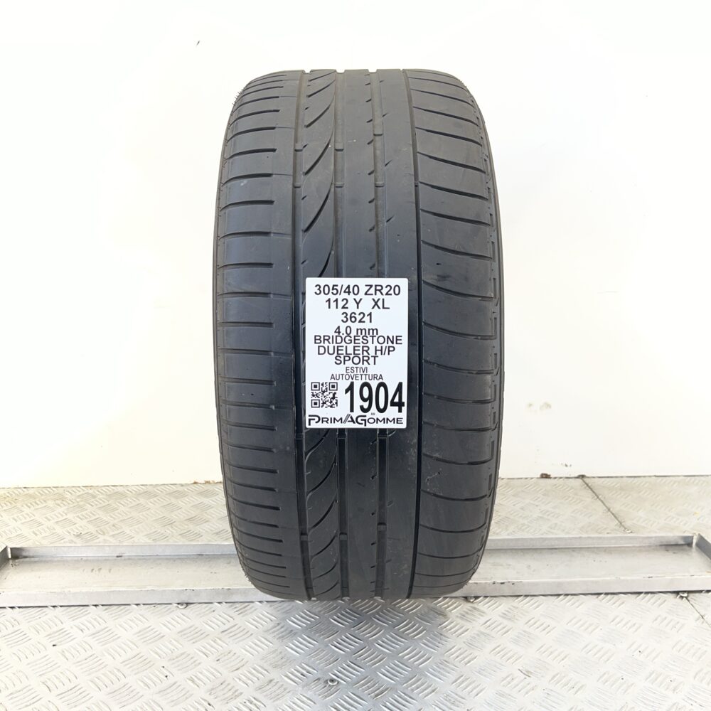 Pneumatico Usato 305 40 ZR20 XL 112Y Bridgestone Dueler H/P Sport Estivo