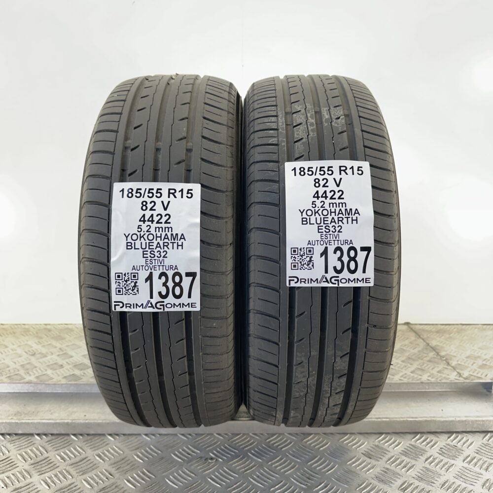 Gomme Usate 185 55 R15 82V Yokohama Bluearth ES32 74% Estive