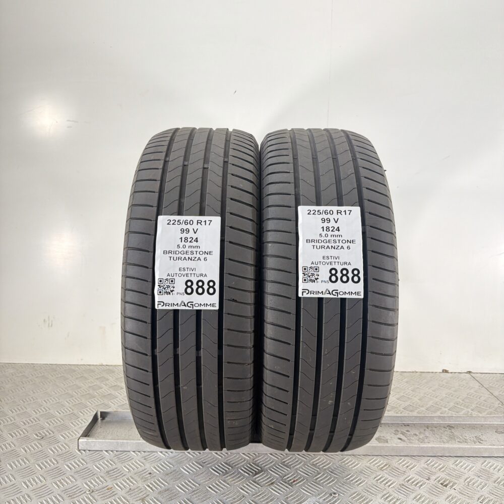 Gomme Usate 225 60 R17 99V Bridgestone Turanza 6 71% Estive