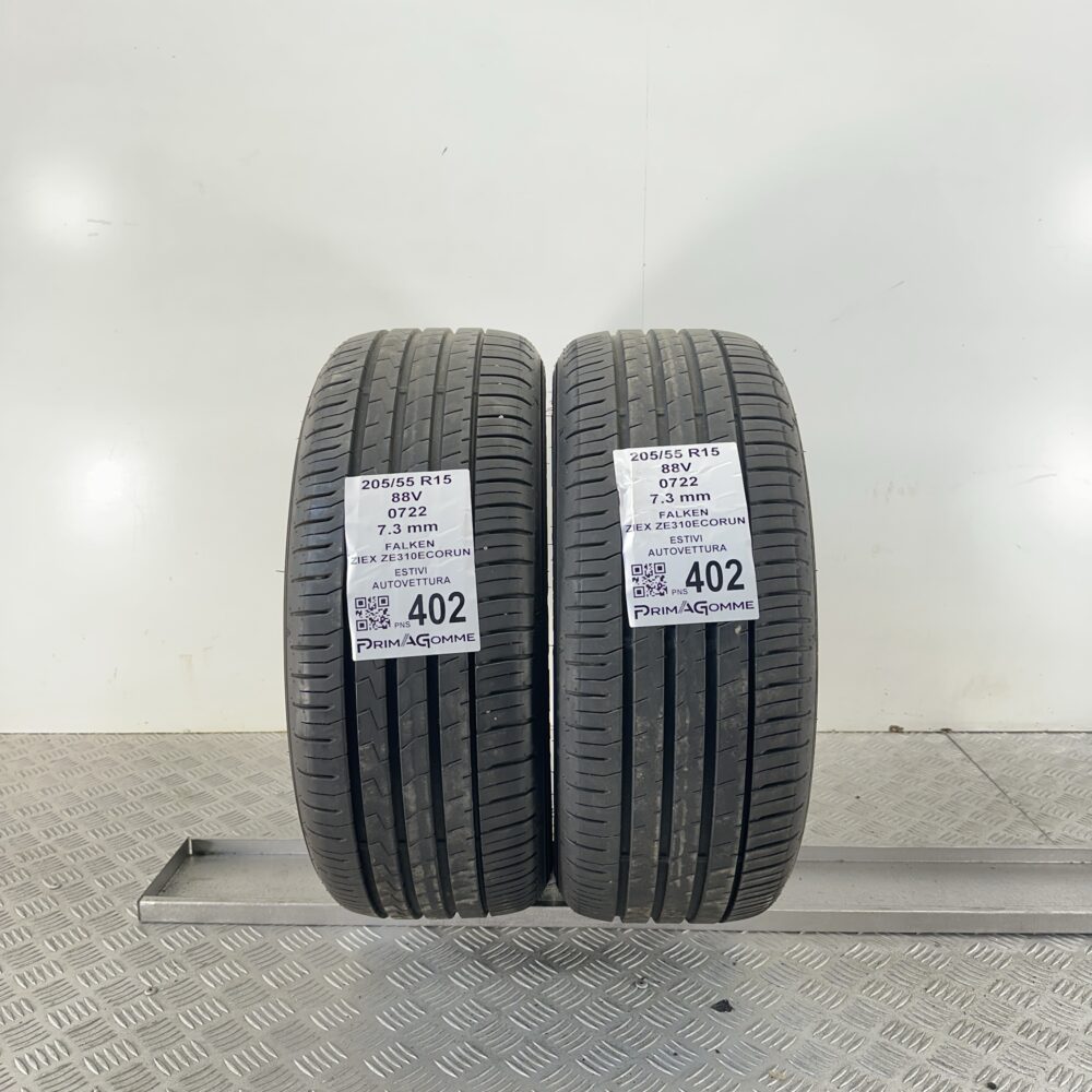 Pneumatici Usati 205 55 R15 88V Falken Ziex ZE310Ecorun 99% Estive