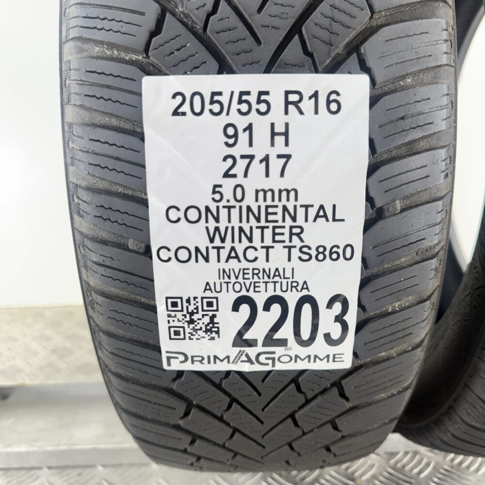 Gomme Usate 205 55 R16 91H Continental Winter Contact TS860 71% Invernali - immagine 3
