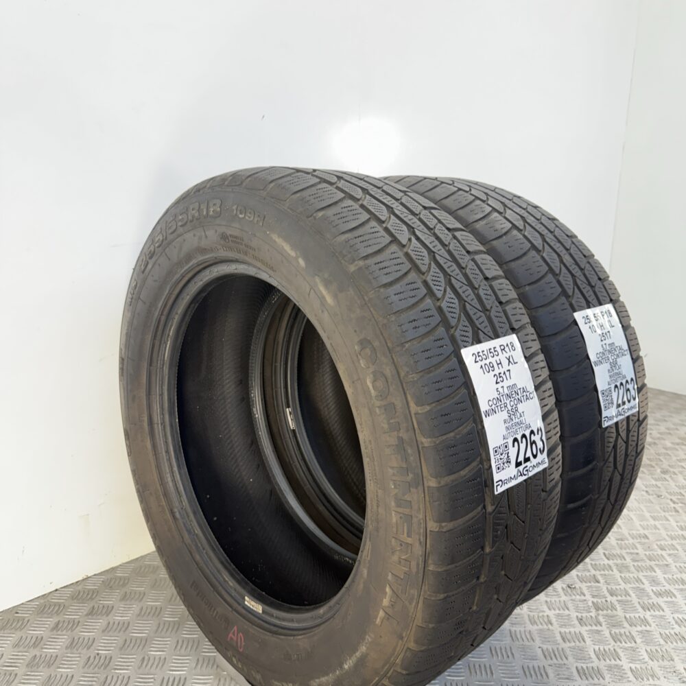 Gomme Usate 255 55 R18 XL 109H Continental Winter Contact SSR RunFlat Invernali - immagine 5