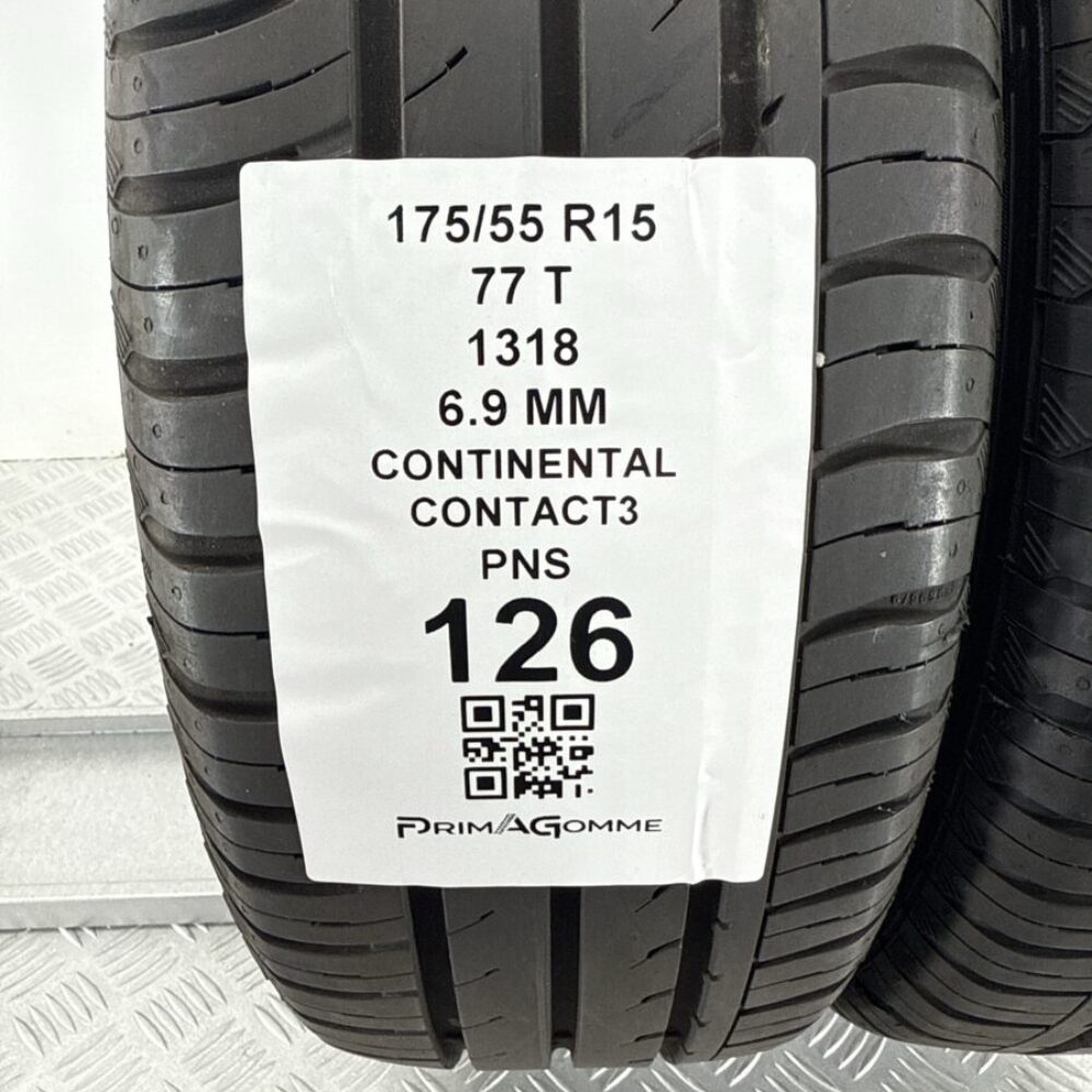 Gomme Usate 175 55 R15 77T Continental Contact3 6.9mm Estive - immagine 3