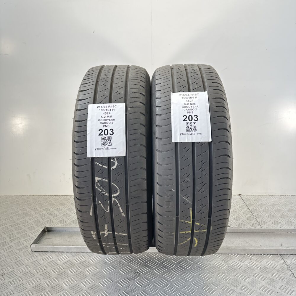 Pneumatici Usati 215 65 R16C 106/104H Goodyear Cargo 2 74% Estive