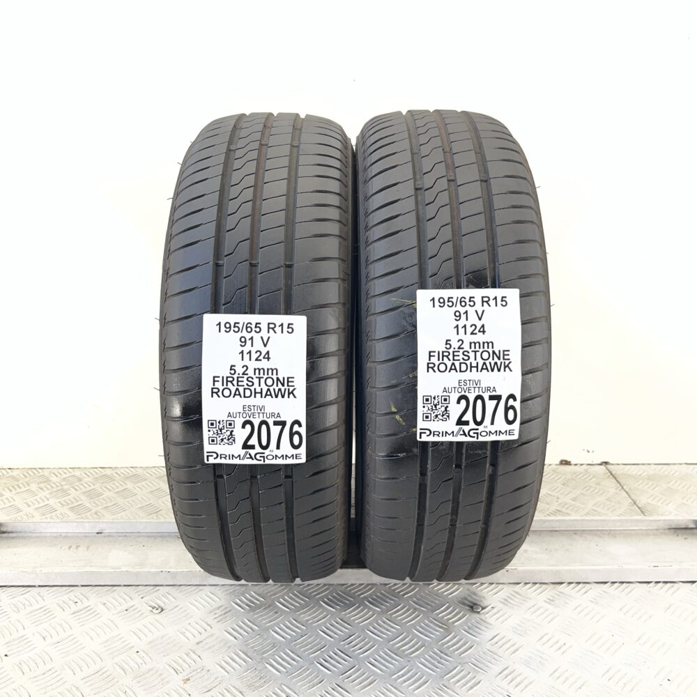 Pneumatici Usati 195 65 R15 91V Firestone Roadhawk 74% Estive