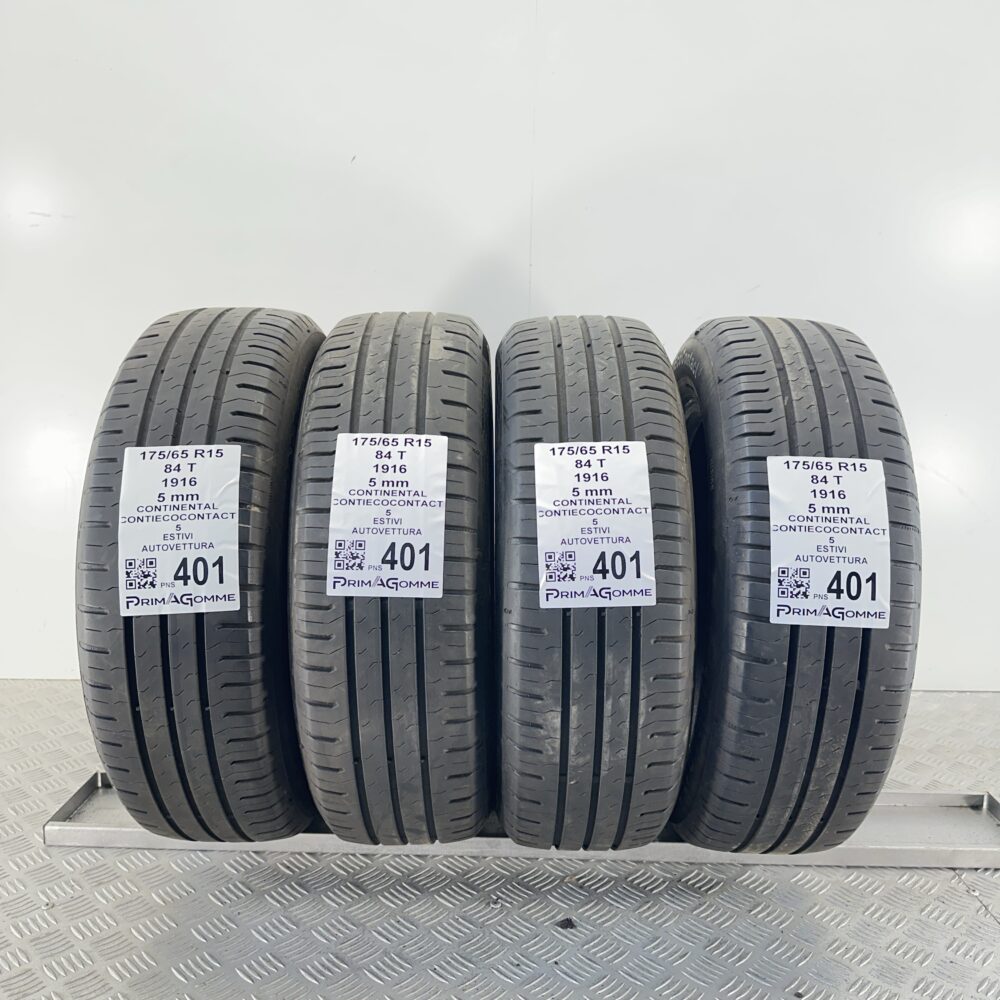 Pneumatici Usati 175 65 R15 84T Continental ContiEcoContact 5 71% Estive