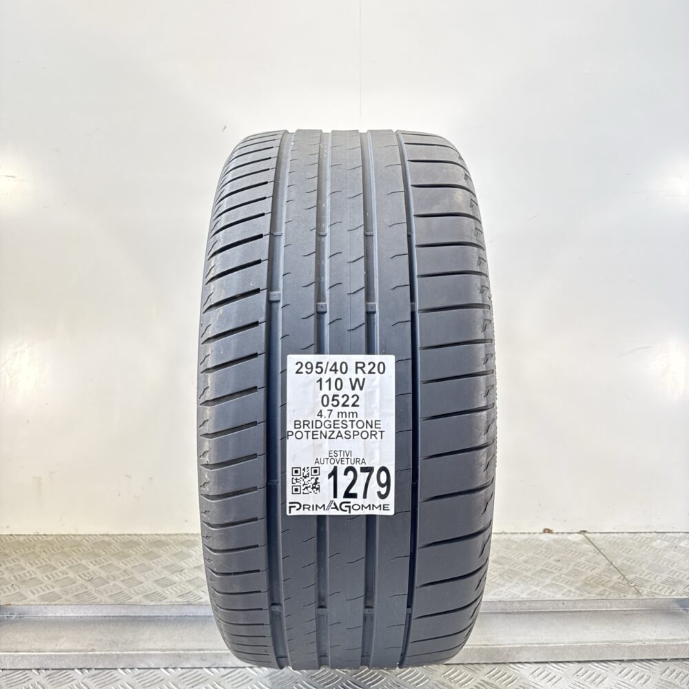Gomma Usata 295 40 R20 110W Bridgestone PotenzaSport Estiva