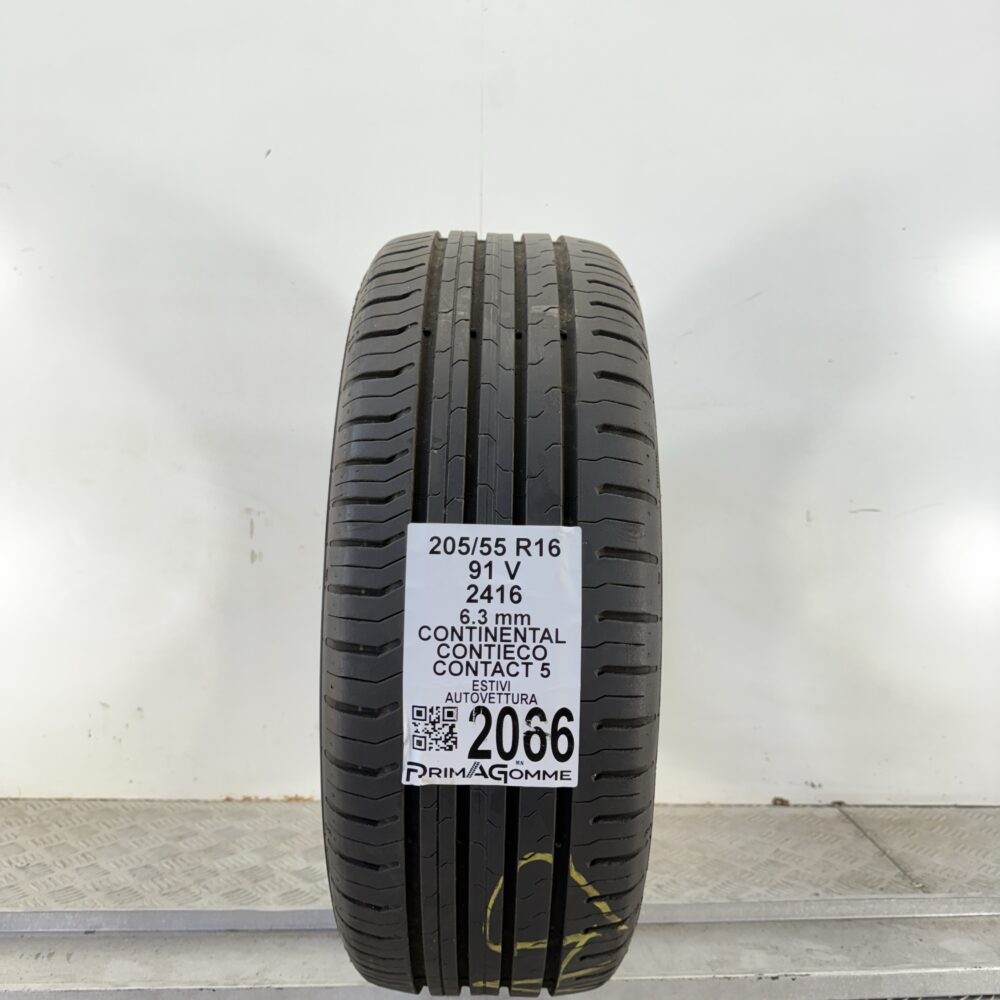 Pneumatico Usato 205 55 R16 91V Continental ContiEco Contact 5 90% Estivo