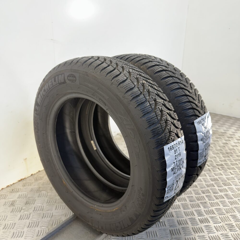 Gomme Usate 165 70 R14 81T Michelin Alpin 4 100% Invernali - immagine 5