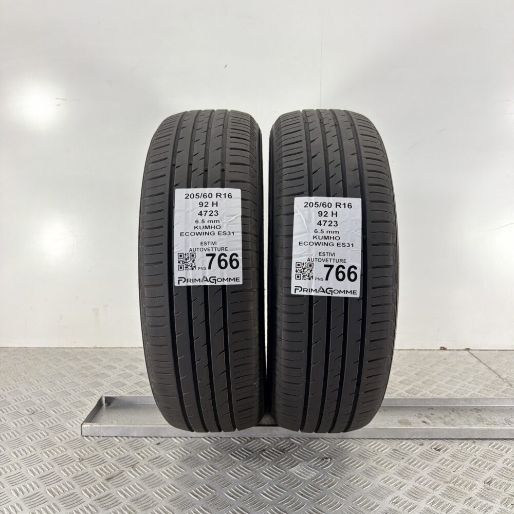 Pneumatici Usati 205 60 R16 92H Kumho Ecowing ES31 93% Estive