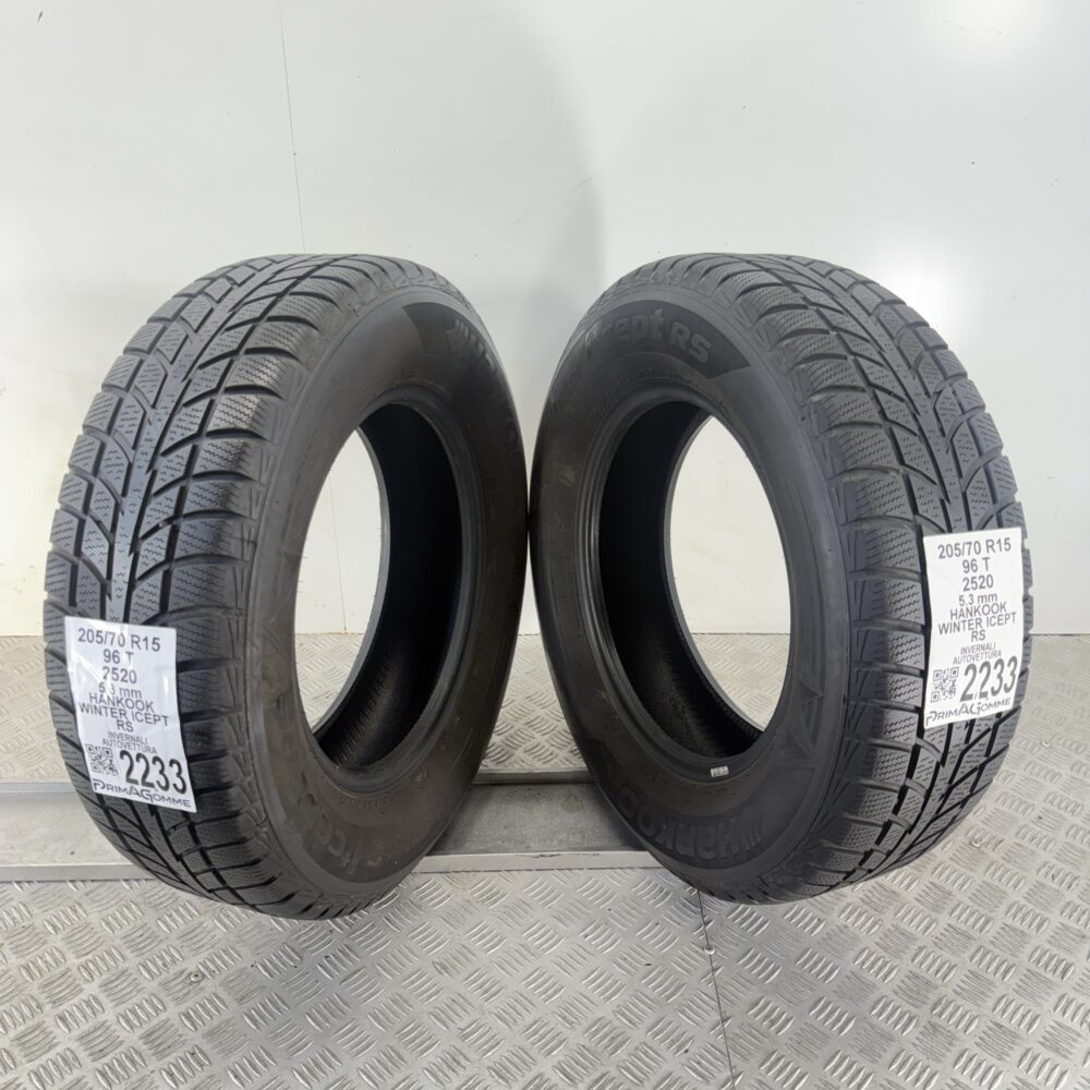 Gomme Usate 205 70 R15 96T Hankook Winter Icept RS 76% Invernali - immagine 6