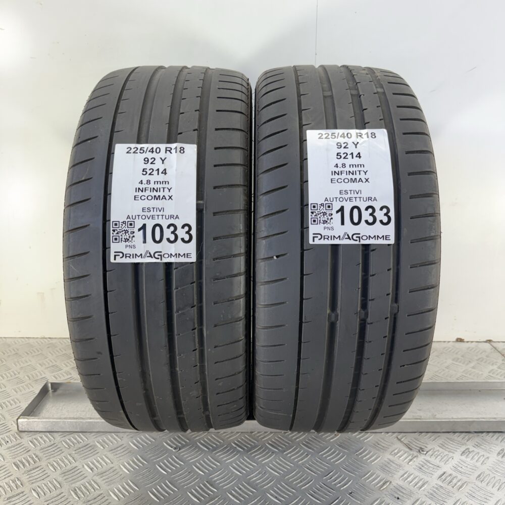 Gomme Usate 225 40 R18 92Y Infinity Ecomax Estive