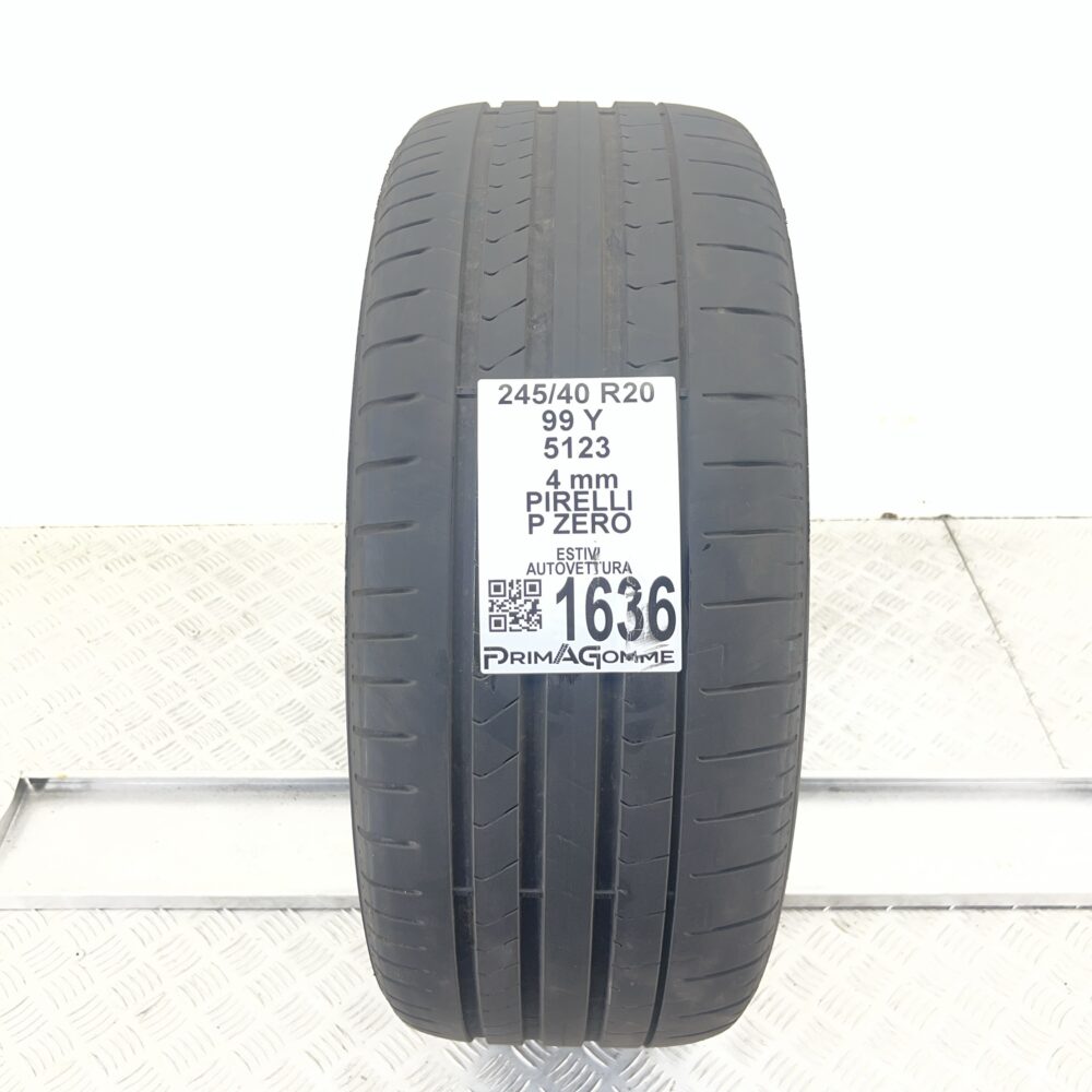 Pneumatico Usato 245 40 R20 99Y Pirelli P Zero Estivo
