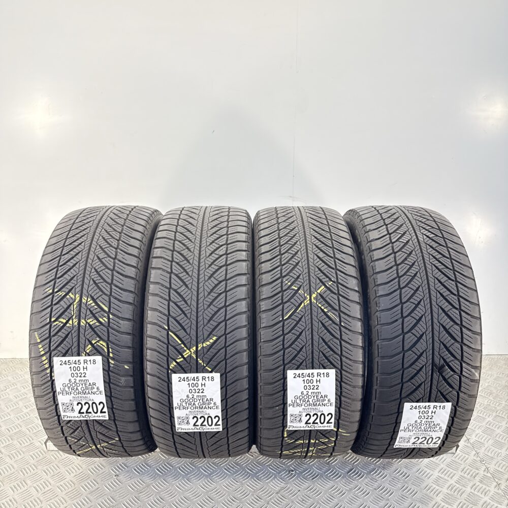 Gomme Usate 245 45 R18 100H Goodyear Ultra Grip 6 Performance 89% Invernali