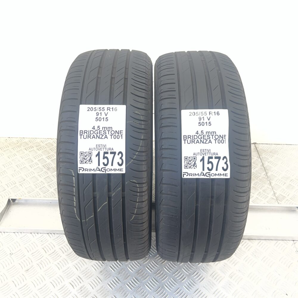 Gomme Usate 205 55 R16 91V Bridgestone Turanza T001 Estive