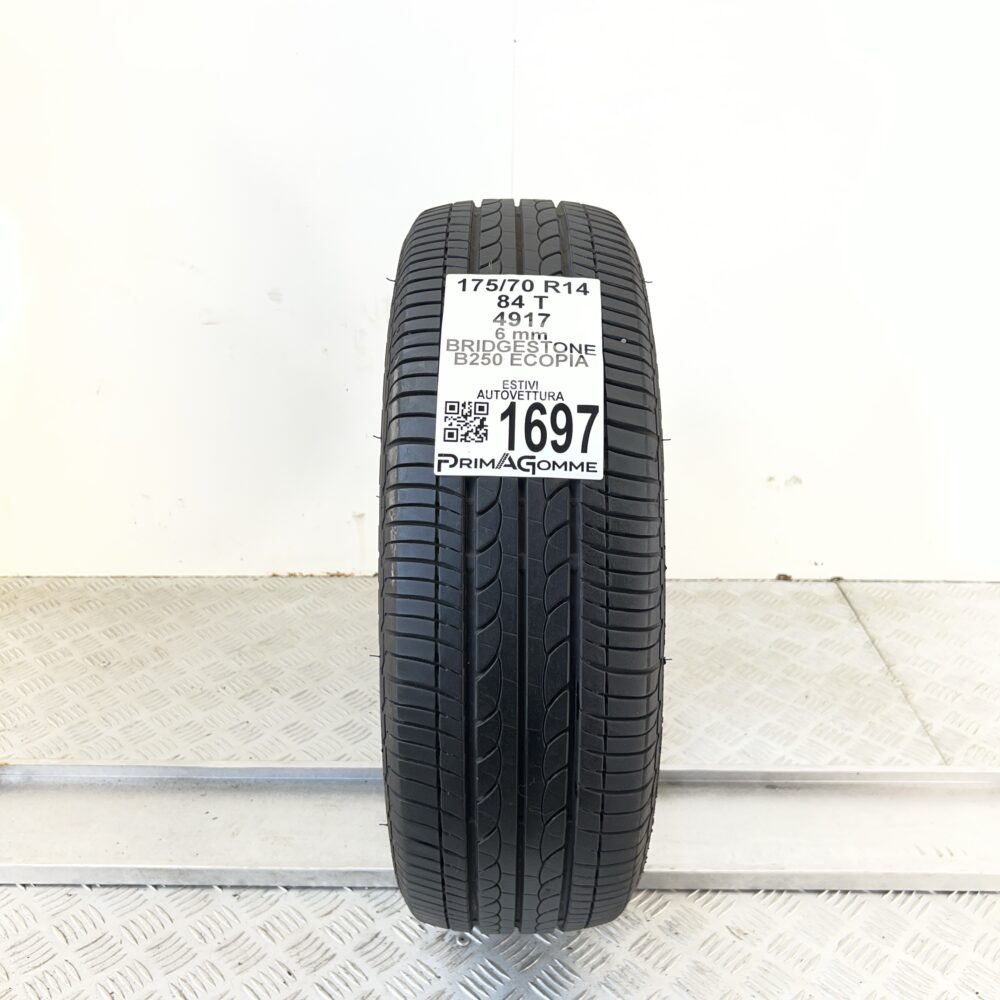 Pneumatico Usato 175 70 R14 84T Bridgestone B250 Ecopia 86% Estivo