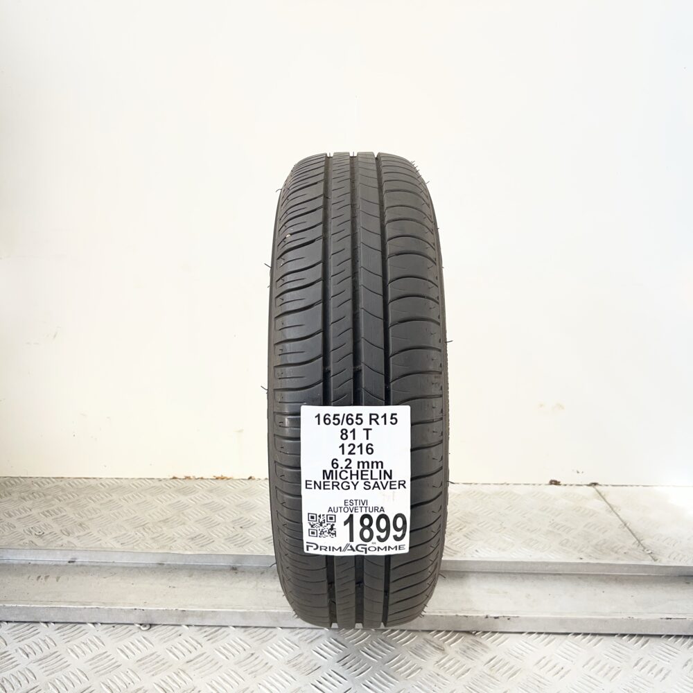 Pneumatico Usato 165 65 R15 81T Michelin Energy Saver 89% Estivo