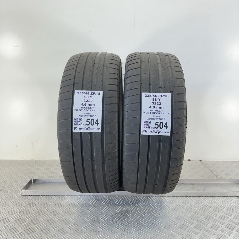 Pneumatici Usati 235 45 R18 98Y Michelin Pilot Sport 4 Estive