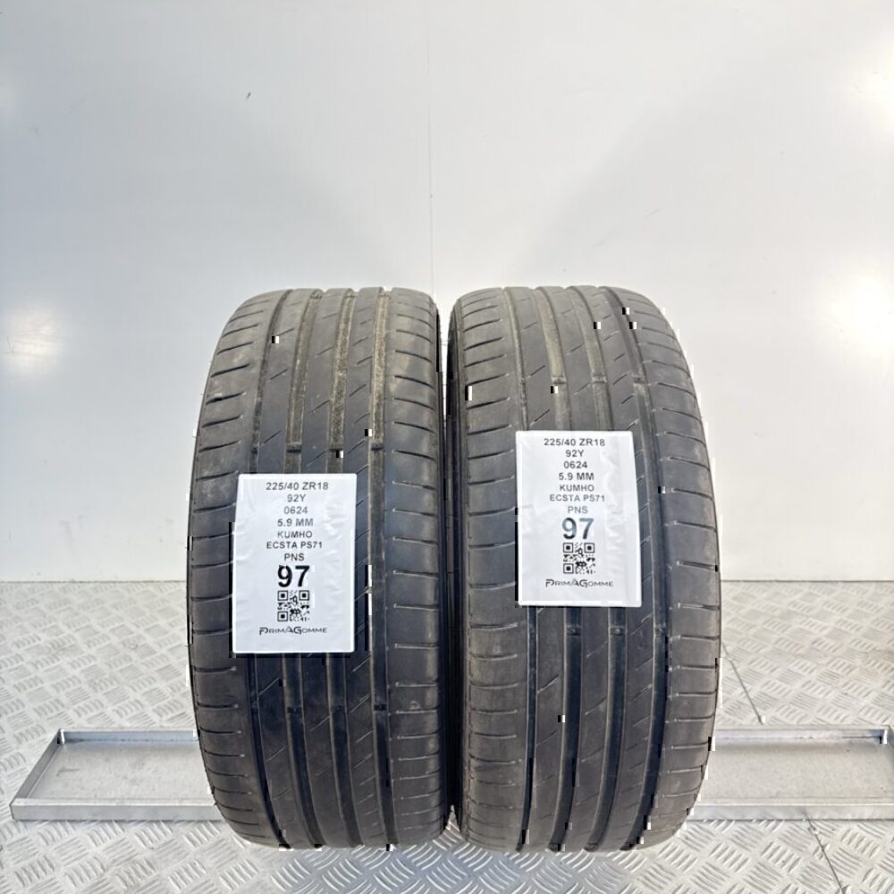 Gomme Usate 225 40 R18 92Y Kumho Ecsta PS71 5.9mm Estive
