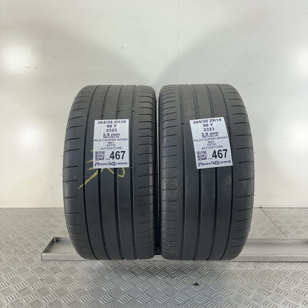 Pneumatici Usati 265 35 ZR19 98Y Michelin Pilot Super Sport Estive