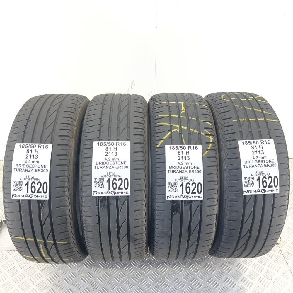 Gomme Usate 185 50 R16 81H Bridgestone Turanza ER300 Estive
