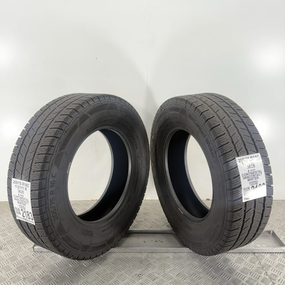 Gomme Usate 205 75 R16C 113/111R Continental VanContact Winter Invernali - immagine 7