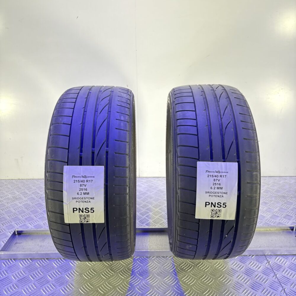Gomme Usate 215 40 R17 87V Bridgestone Potenza 6.2mm Estive