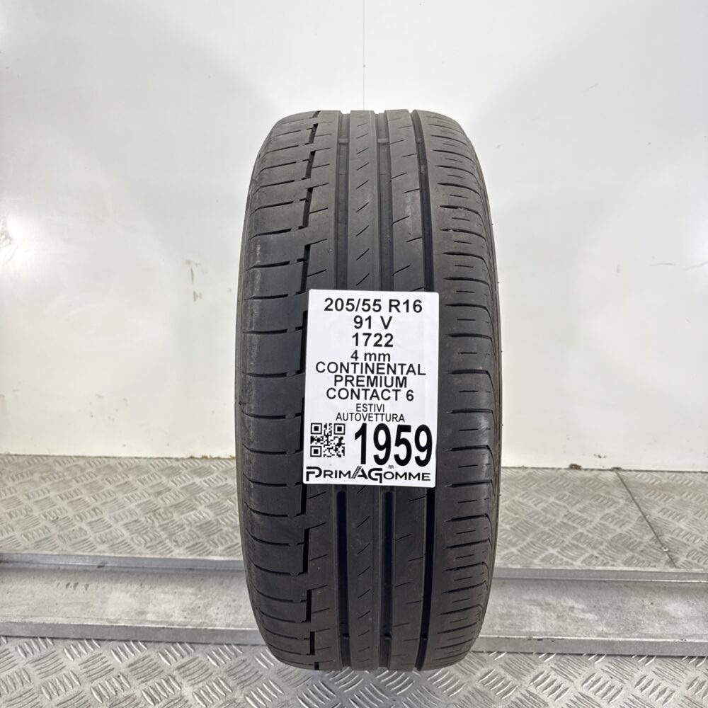 Pneumatico Usato 205 55 R16 91V Continental Premium Contact 6 Estivo