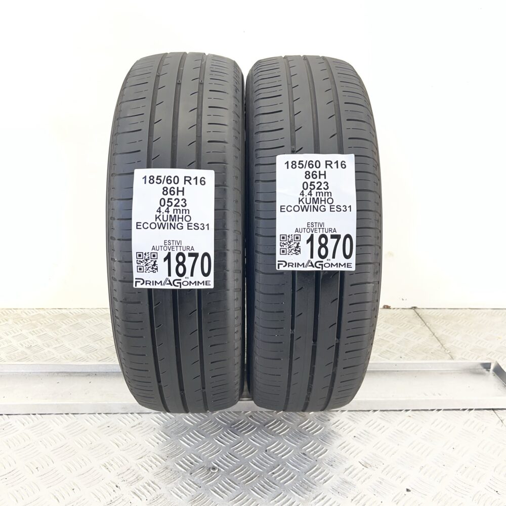 Pneumatici Usati 185 60 R16 86H KUMHO Ecowing ES31 Estive