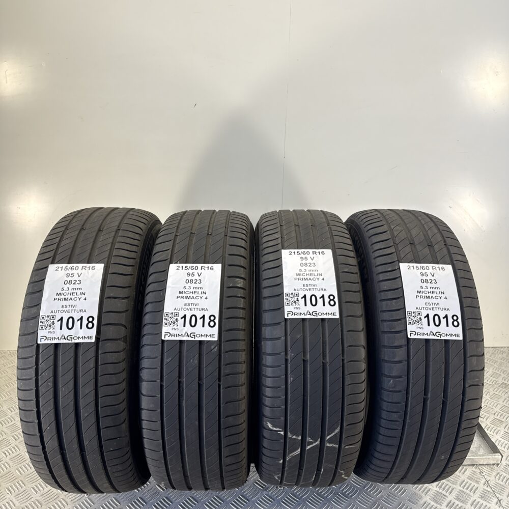 Gomme Usate 215 60 R16 95V Michelin Primacy 4 75% Estive