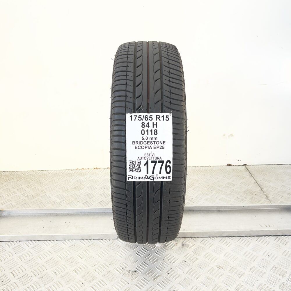 Pneumatico Usato 175 65 R15 84H Bridgestone Ecopia EP25 71% Estivo