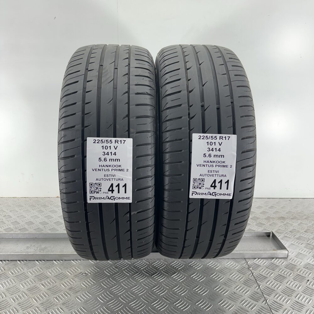 Pneumatici Usati 225 55 R17 101V Hankook Ventus Prime 2 80% Estive