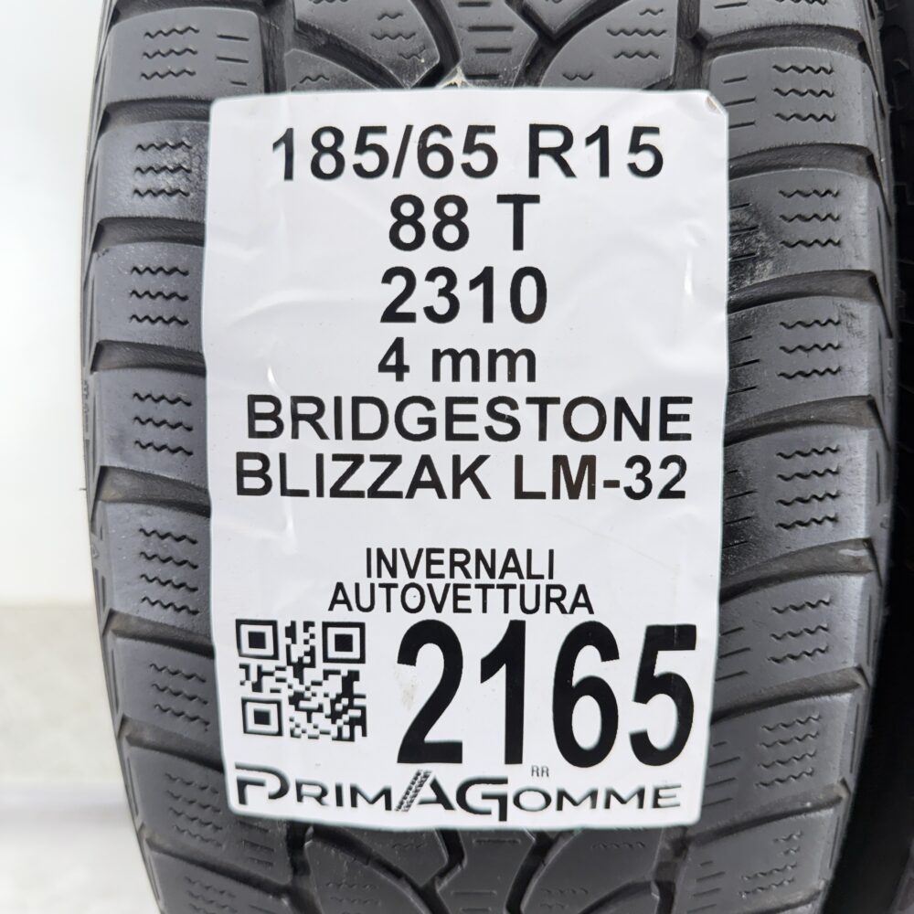 Gomme Usate 185 65 R15 88T Bridgestone Blizzak LM-32 Invernali - immagine 3