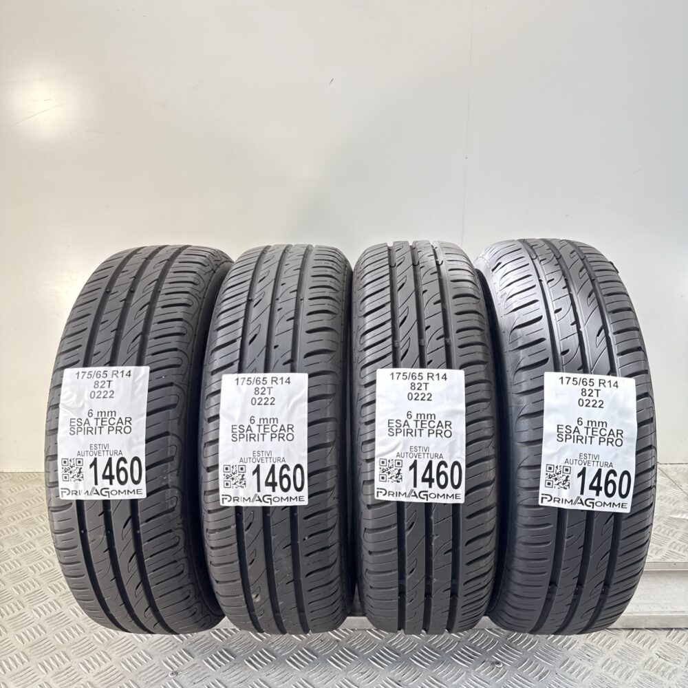 Gomme Usate 175 65 R14 82T ESA TECAR Spirit Pro 86% Estive