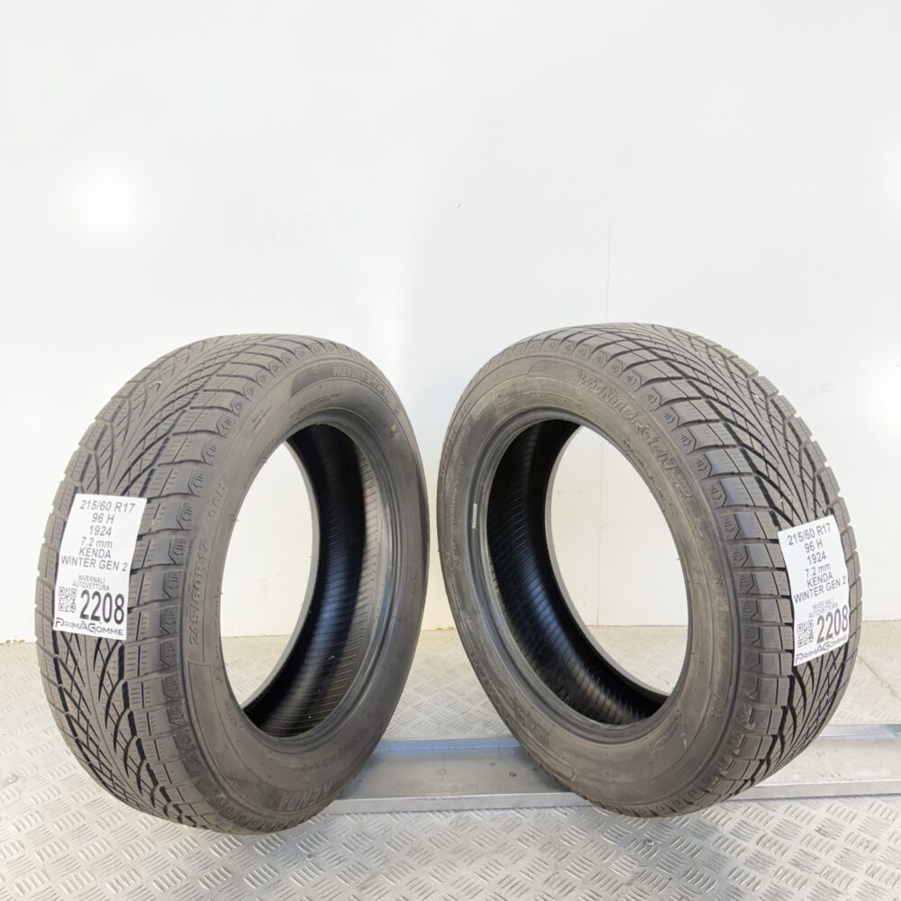 Gomme Usate 215 60 R17 96H Kenda Winter Gen 2 100% Invernali - immagine 7