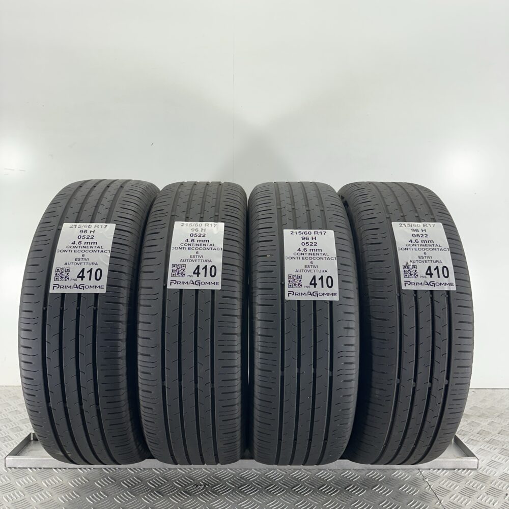 Pneumatici Usati 215 60 R17 96H Continental ContiEcoContact 6 Estive