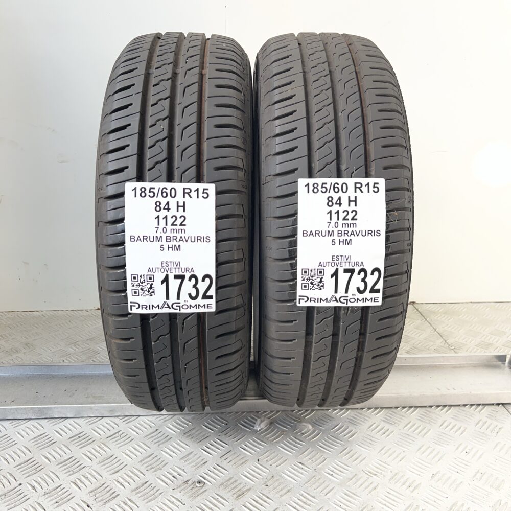 Pneumatici Usati 185 60 R15 84H BARUM Bravuris 5 HM 100% Estive