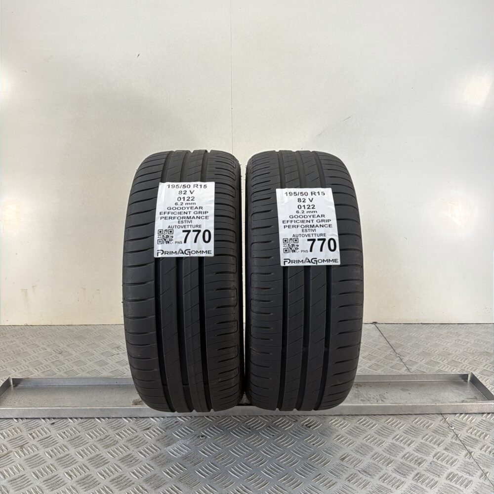 Pneumatici Usati 195 50 R15 82V Goodyear Efficient Grip Performance 90% Estive