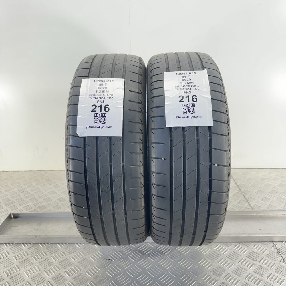 Pneumatici Usati 185 55 R15 86T Bridgestone Turanza Eco 76% Estive