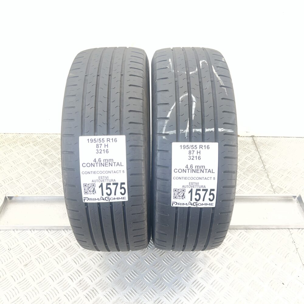 Gomme Usate 195 55 R16 87H Continental ContiEcoContact 5 Estive