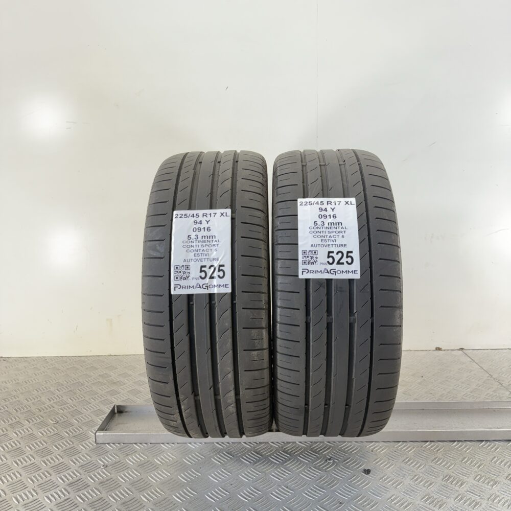 Pneumatici Usati 225 45 R17 XL 94Y Continental Conti Sport Contact 5 76% Estive