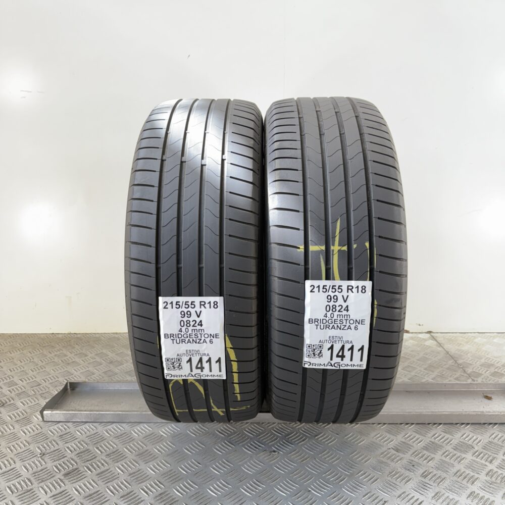 Gomme Usate 215 55 R18 99V Bridgestone Turanza 6 Estive