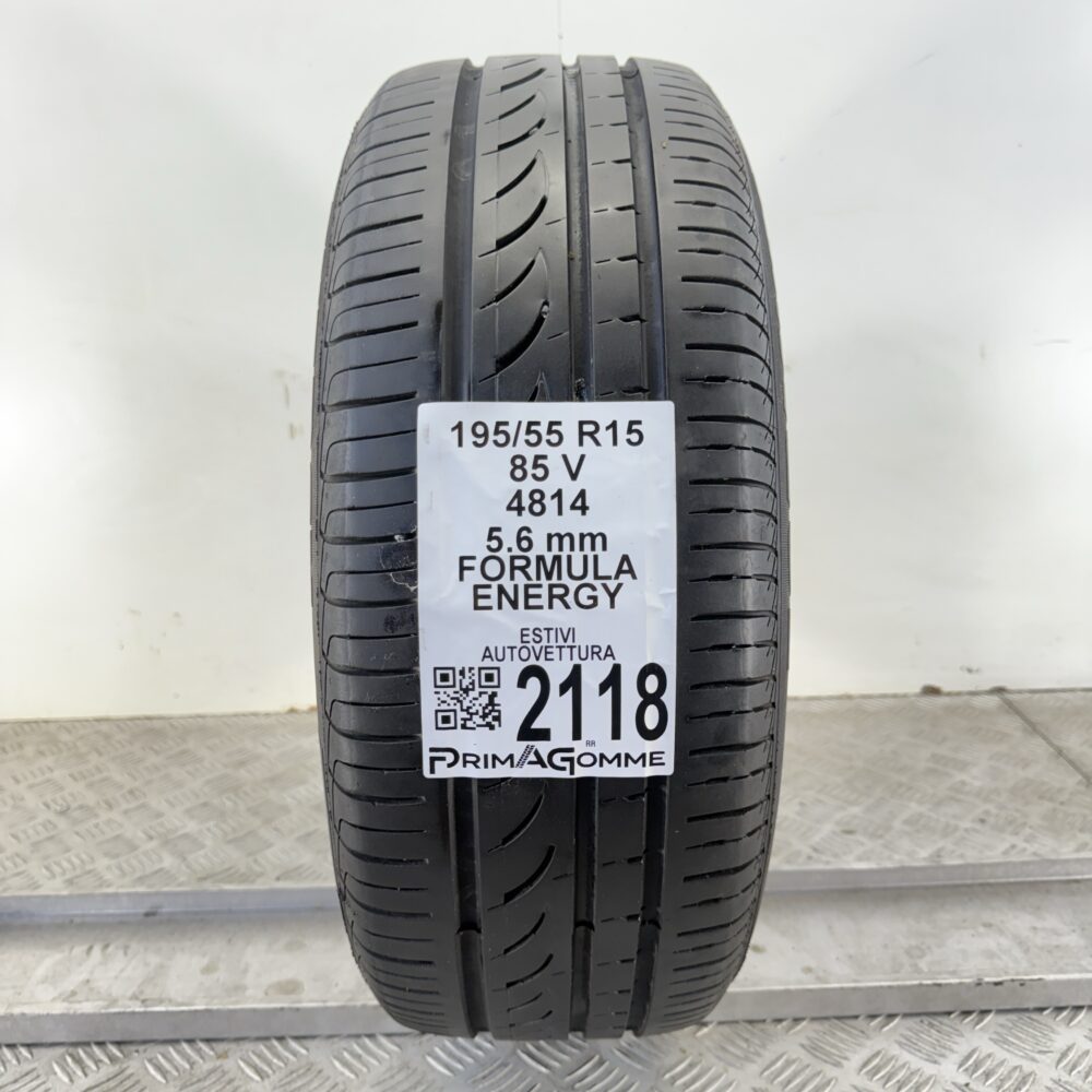 Pneumatico Usato 195 55 R15 85V Formula Energy 80% Estivo