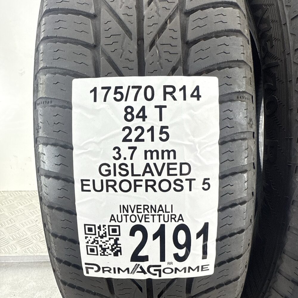 Gomme Usate 175 70 R14 84T Gislaved Eurofrost 5 Invernali - immagine 2